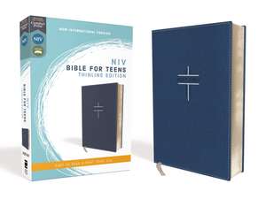 NIV, Bible for Teens, Thinline Edition, Leathersoft, Blue, Red Letter, Comfort Print de Zondervan