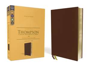 KJV, Thompson Chain-Reference Bible, Genuine Leather, Calfskin, Brown, Art Gilded Edges, Red Letter, Comfort Print de Dr. Frank Charles Thompson