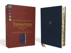 NKJV, Thompson Chain-Reference Bible, Handy Size, Leathersoft, Navy, Red Letter, Thumb Indexed, Comfort Print de Dr. Frank Charles Thompson