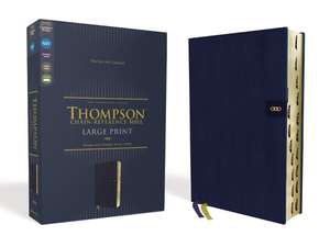 NIV, Thompson Chain-Reference Bible, Large Print, Leathersoft, Navy, Thumb Indexed, Red Letter, Comfort Print de Dr. Frank Charles Thompson