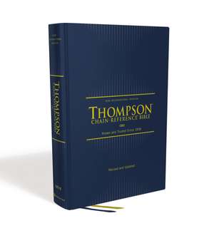 NIV, Thompson Chain-Reference Bible, Hardcover, Navy, Red Letter, Comfort Print de Dr. Frank Charles Thompson