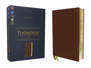 NIV, Thompson Chain-Reference Bible, Genuine Leather, Buffalo, Brown, Red Letter, Art Gilded Edges, Comfort Print de Dr. Frank Charles Thompson