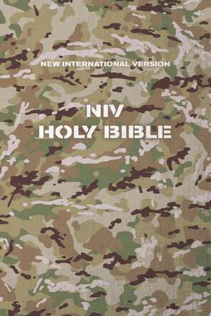 NIV, Holy Bible, Compact, Paperback, Military Camo, Comfort Print de Zondervan