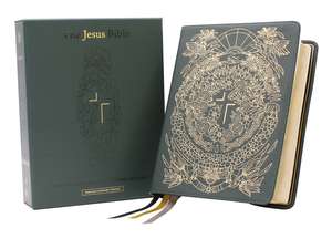 The Jesus Bible Artist Edition, ESV, Genuine Leather, Calfskin, Green, Limited Edition de Passion Publishing