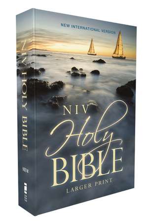 NIV, Holy Bible, Larger Print, Economy Edition, Paperback, Blue, Comfort Print de Zondervan