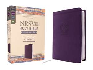 Nrsvue, Holy Bible with Apocrypha, Compact, Leathersoft, Purple, Comfort Print de Zondervan