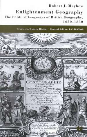 Enlightenment Geography de R. Mayhew
