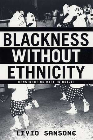 Blackness Without Ethnicity: Constructing Race in Brazil de L. Sansone