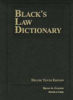 Black's Law Dictionary de Bernd Greiner