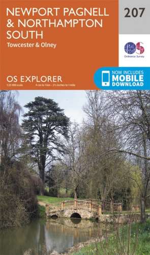 Newport Pagnell and Northampton South de Ordnance Survey