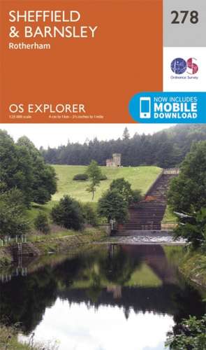 Sheffield and Barnsley de Ordnance Survey