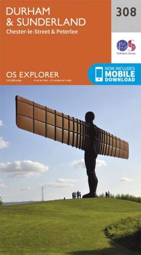 Durham and Sunderland de Ordnance Survey