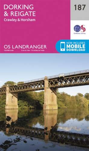 Dorking, Reigate & Crawley de Ordnance Survey