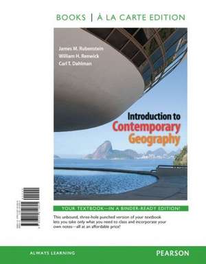 Introduction to Contemporary Geography de James M. Rubenstein