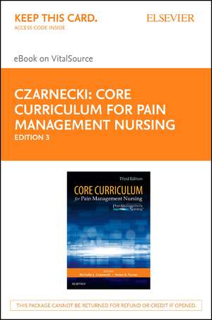 Core Curriculum for Pain Management Nursing - Elsevier eBook on Vitalsource (Retail Access Card) de Aspmn