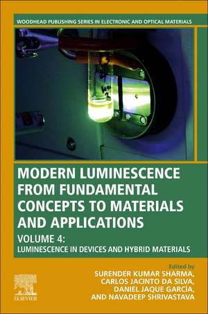 Modern Luminescence from Fundamental Concepts to Materials and Applications: Volume 4: Luminescence in Solid State Devices de Surender Kumar Sharma