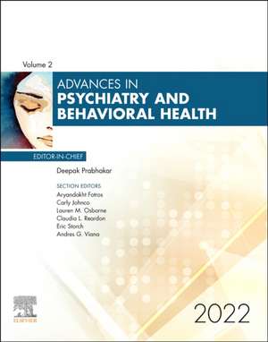 Advances in Psychiatry and Behavioral Heath, 2022 de Deepak Prabhakar