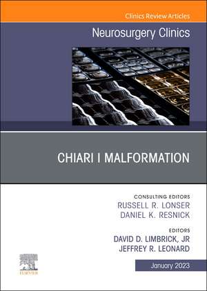 Chiari I Malformation, An Issue of Neurosurgery Clinics of North America de David D. Limbrick