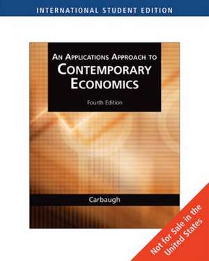 Contemporary Economics de Robert J. Carbaugh