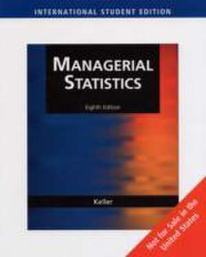 Managerial Statistics, International Edition (with CD-ROM) de Gerald Keller