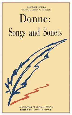 Donne: Songs and Sonnets de Julian Lovelock