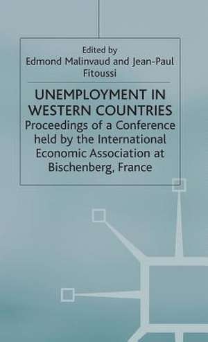 Unemployment in Western Countries de E. Malinvaud