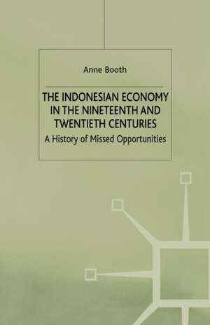 The Indonesian Economy in the Nineteenth and Twentieth Centuries: A History of Missed Opportunities de A. Booth