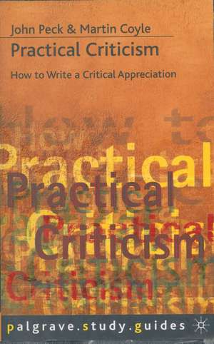 Practical Criticism de Martin Coyle