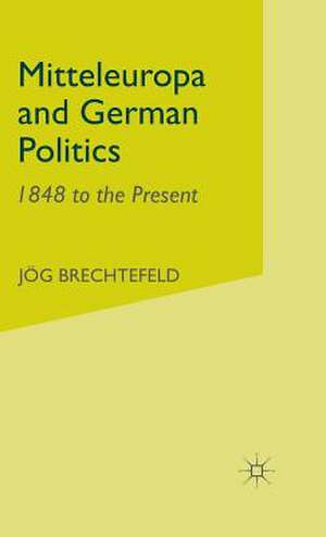 Mitteleuropa and German Politics: 1848 to the Present de J. Brechtefeld