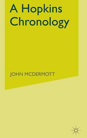 A Hopkins Chronology de J. McDermott