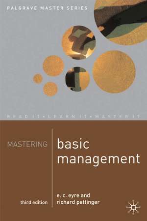 Mastering Basic Management de E.C. Eyre