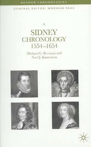 A Sidney Chronology: 1554-1654 de M. Brennan