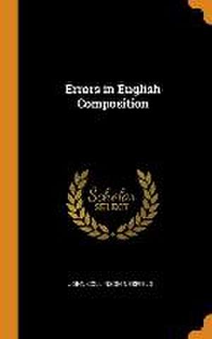 Errors in English Composition de John Collinson Nesfield