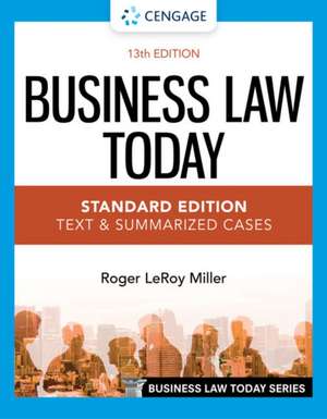 Business Law Today - Standard Edition de Roger Leroy Miller