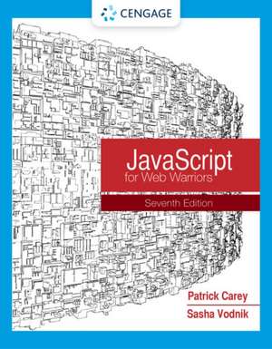 JavaScript for Web Warriors de Patrick Carey