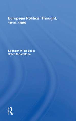 European Political Thought, 1815-1989 de Spencer M. Di Scala