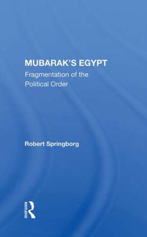 Mubarak's Egypt: Fragmentation Of The Political Order de Robert Springborg