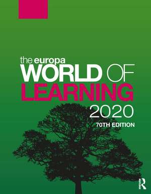 The Europa World of Learning 2020 de Europa Publications