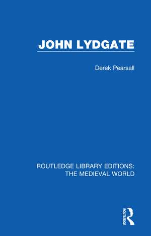 John Lydgate de Derek Pearsall