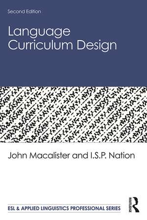 Language Curriculum Design de John Macalister