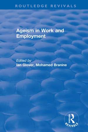 Ageism in Work and Employment de Ian Glover