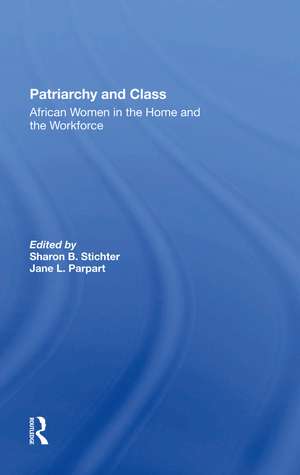 Patriarchy And Class: African Women In The Home And The Workforce de Sharon B Stichter