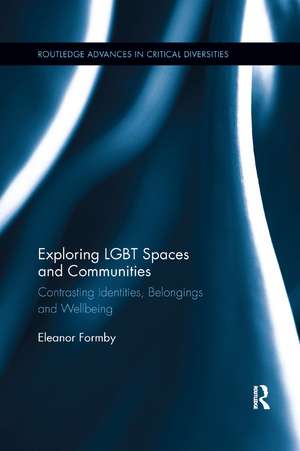 Exploring LGBT Spaces and Communities: Contrasting Identities, Belongings and Wellbeing de Eleanor Formby