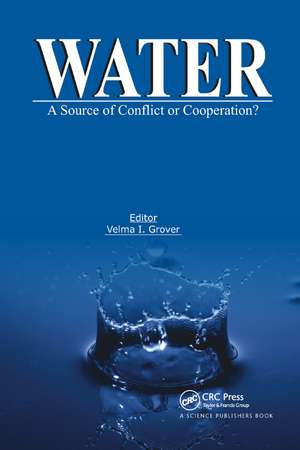 Water: A Source of Conflict or Cooperation? de Velma I. Grover