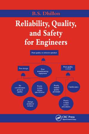 Reliability, Quality, and Safety for Engineers de B. S. Dhillon