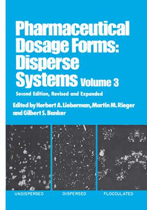 Pharmaceutical Dosage Forms: Disperse Systems de Herbert Lieberman