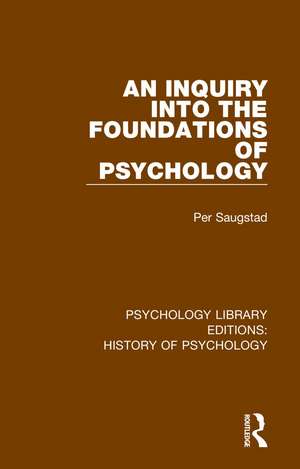 Psychology Library Editions: History of Psychology: 8 Volume Set de Various