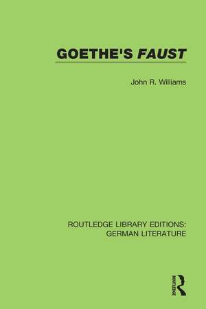 Goethe's Faust de John R. Williams
