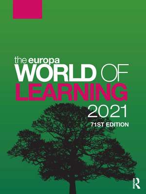 The Europa World of Learning 2021 de Europa Publications