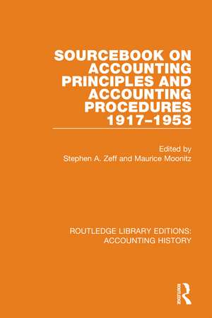 Sourcebook on Accounting Principles and Accounting Procedures, 1917-1953 de Stephen A. Zeff